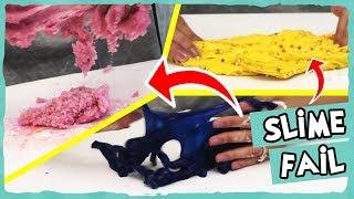 SLIME DIY - How NOT To Make Slime! (Snow Slime, Foam Slime, Glitter Slime, Cloud Slime)