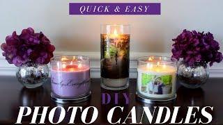 How to make PHOTO CANDLES| DIY PHOTO CANDLES | WEDDING or PARTY FAVOR IDEAS