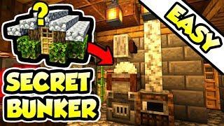 Minecraft Secret Bunker Base Tutorial: Ultimate Survival House (How to Build 2019)