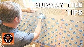 How to Tile a Shower Wall...Subway Tile Tips on a Window Wall -- by Home Repair Tutor