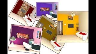 TWO WALL COLOR COMBINATIONS IDEA FOR ROOM