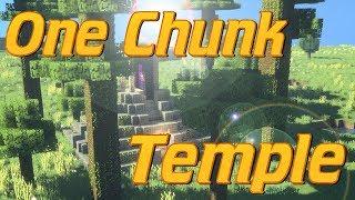How to Build a Mayan Temple IN ONE CHUNK | Minecraft 1 Chunk Tutorial | How to Build a Temple