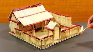 How to Make a Matchstick House Fire at Home - Match Stick House