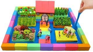 How To Make Vegetable Plot, House with Kinetic Sand, Mad Mattr, Slime