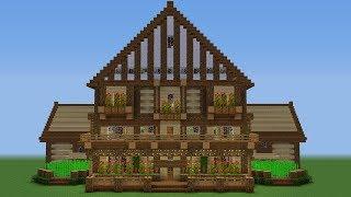 Minecraft Tutorial: How to build a BIG survival house ( Medieval Mansion ) 2018 #2