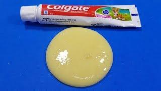 Toothpaste Slime Diy 2 Ways Easy ! How To make 2 Way Slime Toothpaste