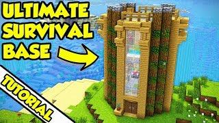 Minecraft Easy Full Survival Base House Tutorial (How to Build Guide)