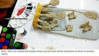 Natural clay wall hanging| home decor | paint wall hanging