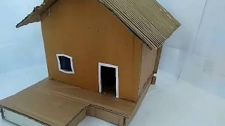 How to Make a Small Cardboard House (Beautiful)