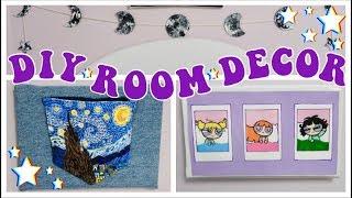 DIY ✰ AESTHETIC ✰ Room Decor! Painting on Jeans, VHS wall art, and more!