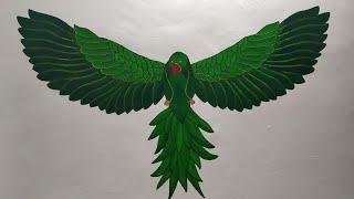 Parrot painting on wall |Bird painting |Acrylic colour painting| wall painting| like,share,subscribe