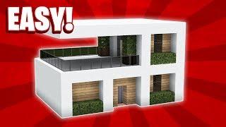 Minecraft : How To Build a Small Modern House Tutorial (#11)