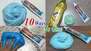 10 Ways Toothpaste Slime Recipes! How to make Slime with Toothpaste! MUST WATCH !!