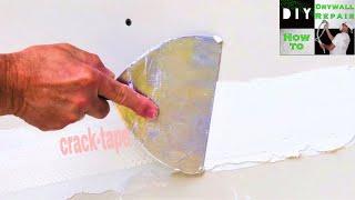How to easily fix drywall cracks on walls and ceilings!