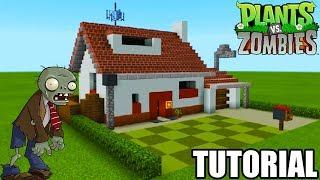 Minecraft Tutorial: How To Make The Plants Vs Zombies Player house!