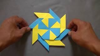 How To Make Origami Transforming Ninja Star