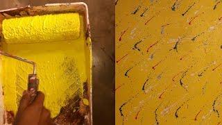 Wall Putty New Texture Painting design wall Idea | home Interior Design