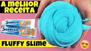 Como fazer FLUFFY SLIME COM PASTA DE DENTE | DIY Fluffy Slime Sem Espuma De Barbear | TIO LUCAS