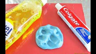 Dish Soap and Colgate Toothpaste Slime!!How to Slime Soap Salt and Toothpaste!! Must Watch!!!