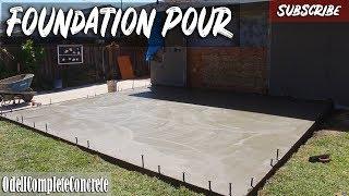 How to Pour a Concrete Foundation House Addition Part 2