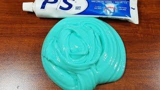 DIY Toothpaste Fluffy Slime!! No Shaving Cream, No Glue, No Borax