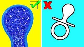 DIY BABY ACCESSORIES WITH PALY DOH, SLIME AND GLITTER | LEARN COLORS FOR KIDS