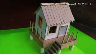 How To Make a Small Cardboard House(BEAUTIFUL AND EASY WAY)