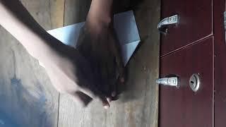 How to make a easy paper airplane.( best and good flying)