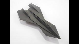 Space Ship Paper Airplane - How To Make Simple Paper Plane For Kids - Origami Paper