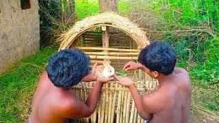 Build Rabbit House Using Bamboo