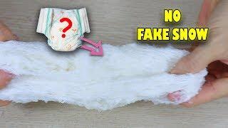 Test Slime Recipe: Make Cloud Slime Without Fake Snow ||DIY Diaper Slime