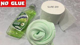 Testing No Glue Paper Slime Recipes ???? Making Fluffy Butter Slime With Paper And Dish Soap