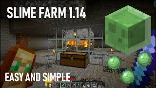 Minecraft Simple and Easy Slime Farm 1.14 Tutorial