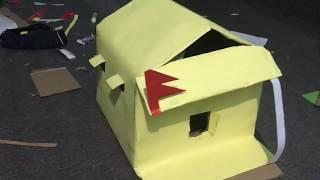 How to make a simple Cardboard House | simple make a house with cardboard |