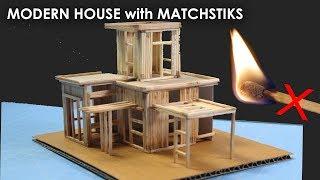 Matchstick Art and Craft Ideas | make easy match stick house.  NO FIRE