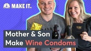 This Mother-Son Duo Sells Wine Condoms | CNBC Make It.
