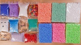 Making Crunchy Slime With Bags And Floam Bricks