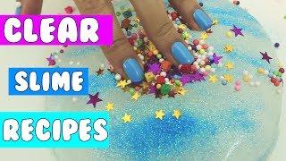 HOW TO MAKE CLEAR SLIME ???? Easy Pure Clear Slime & Putty Recipes