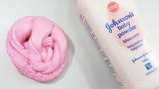 How To Make Slime with Baby Powder and Shampoo without Glue! DIY Slime without Glue