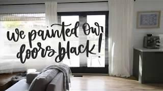 Painting Doors Black Transforms The Space! (DIY With Paint Sprayer)