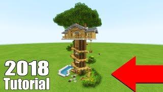 Minecraft Tutorial: How To Make A Ultimate Survival Tree house 2018