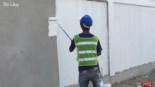 របៀបលាបថ្នាំជញ្ជាំងរបង, How to paint a wall fence