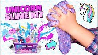 Unicorn Slime Kit Tested! Make Your Own Wonderful Slimes and Mix Them All Together