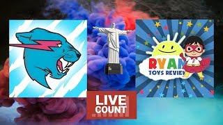 ????LIVE: MR Beast  Vs Ryan ToysReview  Live Sub Count Who Will CELEBRATING 25,000,000 MILLION