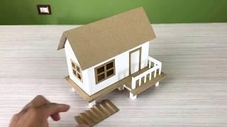 How To Make a Small Cardboard House | DIY Cardboard House