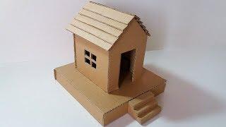 How to Make a Small Cardboard House (SIMPLE AND EASY WAY)