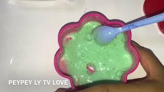 How to make fluffy slime no serving cream easy for kids by peypey Ly