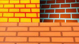 wall putty brick wall texture design (Aasif Ali 8923205965