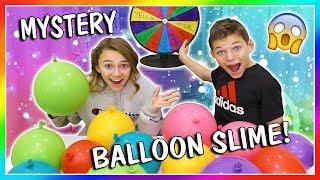 MYSTERY BALLOON SLIME MAKING CHALLENGE! | We Are The Davises
