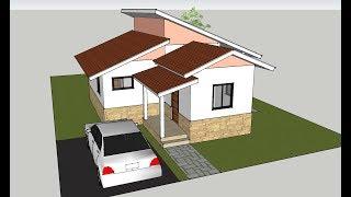 Sketchup tutorial house design part 1 of 2